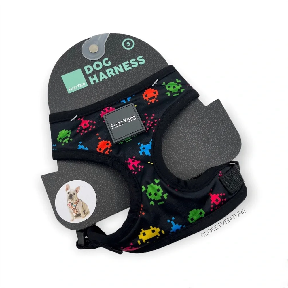 Fuzz Yard Arcade Game Print Dog Harness Dog’s Size Small